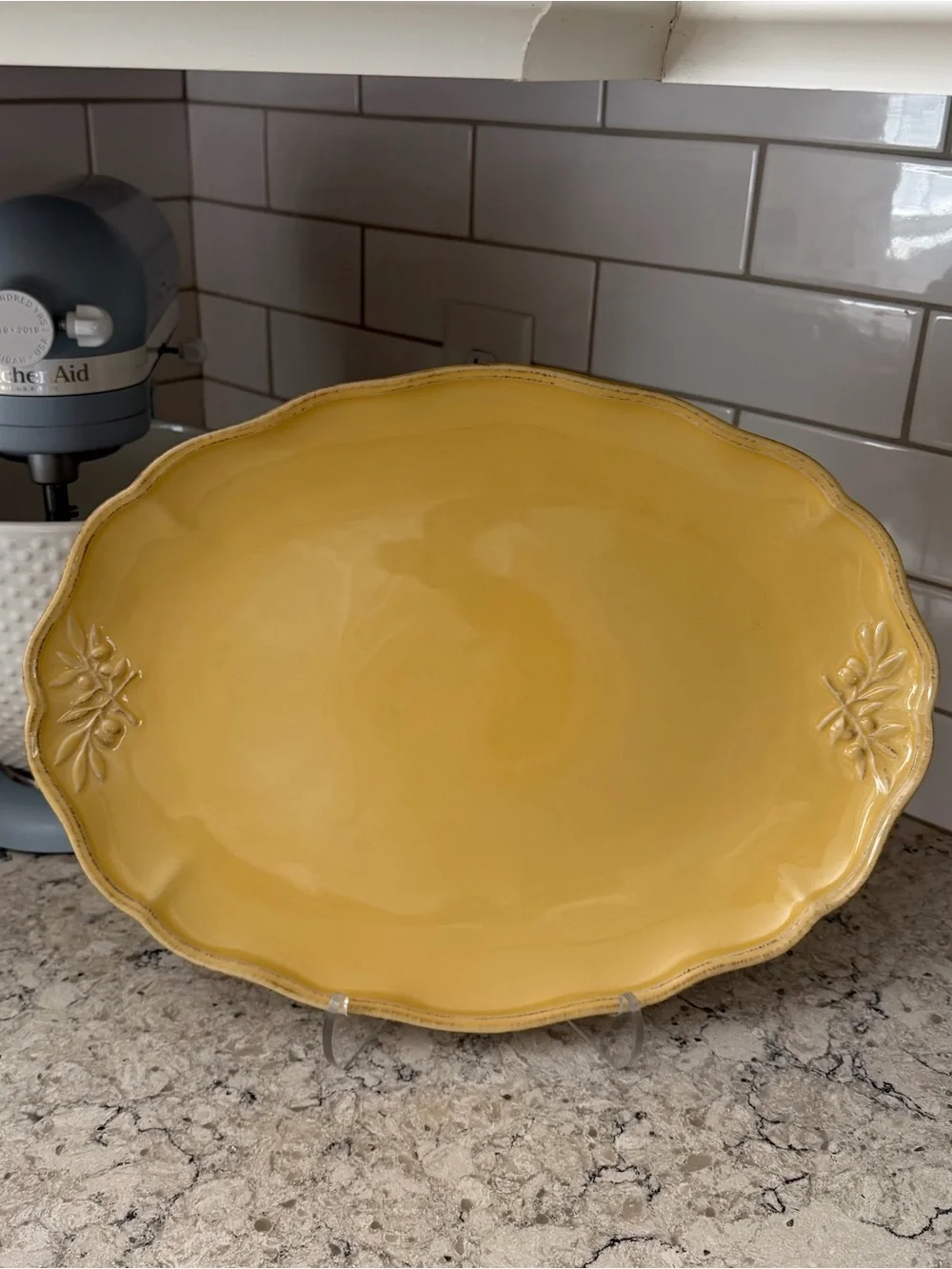Sur La Table Yellow Oval “Italian Olive